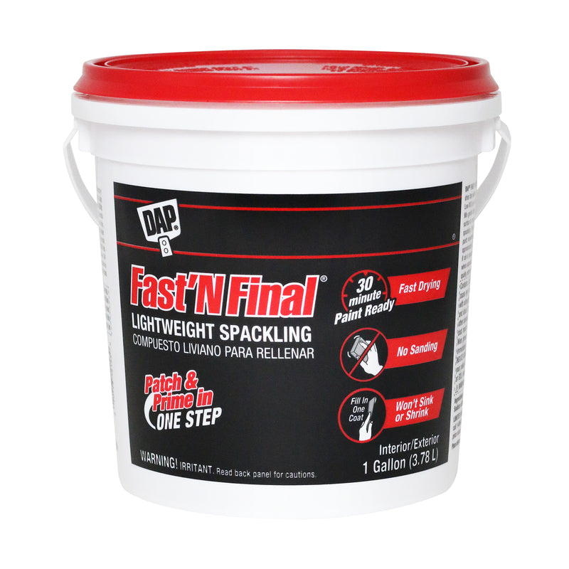 DAP - DAP Fast 'N Final Ready to Use White Lightweight Spackling Compound 1 gal