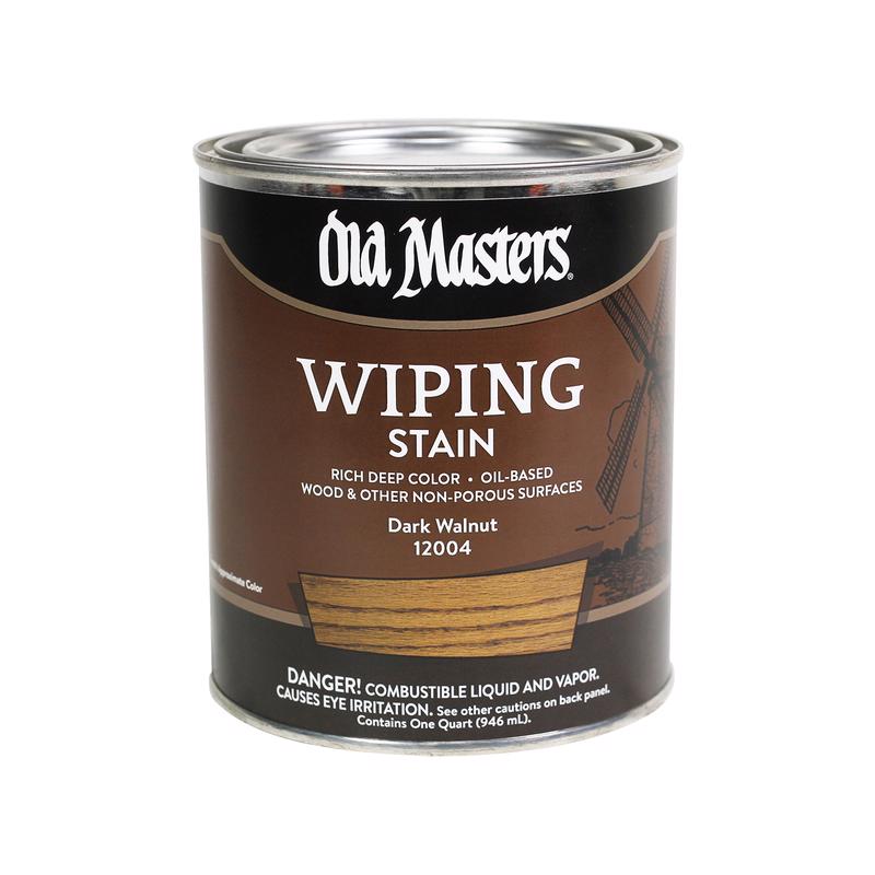 OLD MASTERS - Old Masters Semi-Transparent Dark Walnut Oil-Based Wiping Stain 1 qt - Case of 4