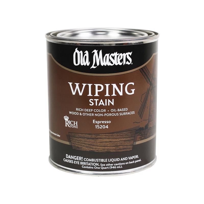 OLD MASTERS - Old Masters Semi-Transparent Espresso Oil-Based Wiping Stain 1 qt