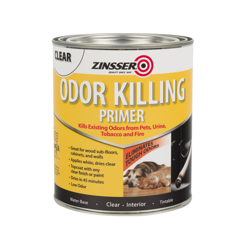 ZINSSER - Zinsser Clear Water-Based Acrylic Odor Killing Primer 1 qt