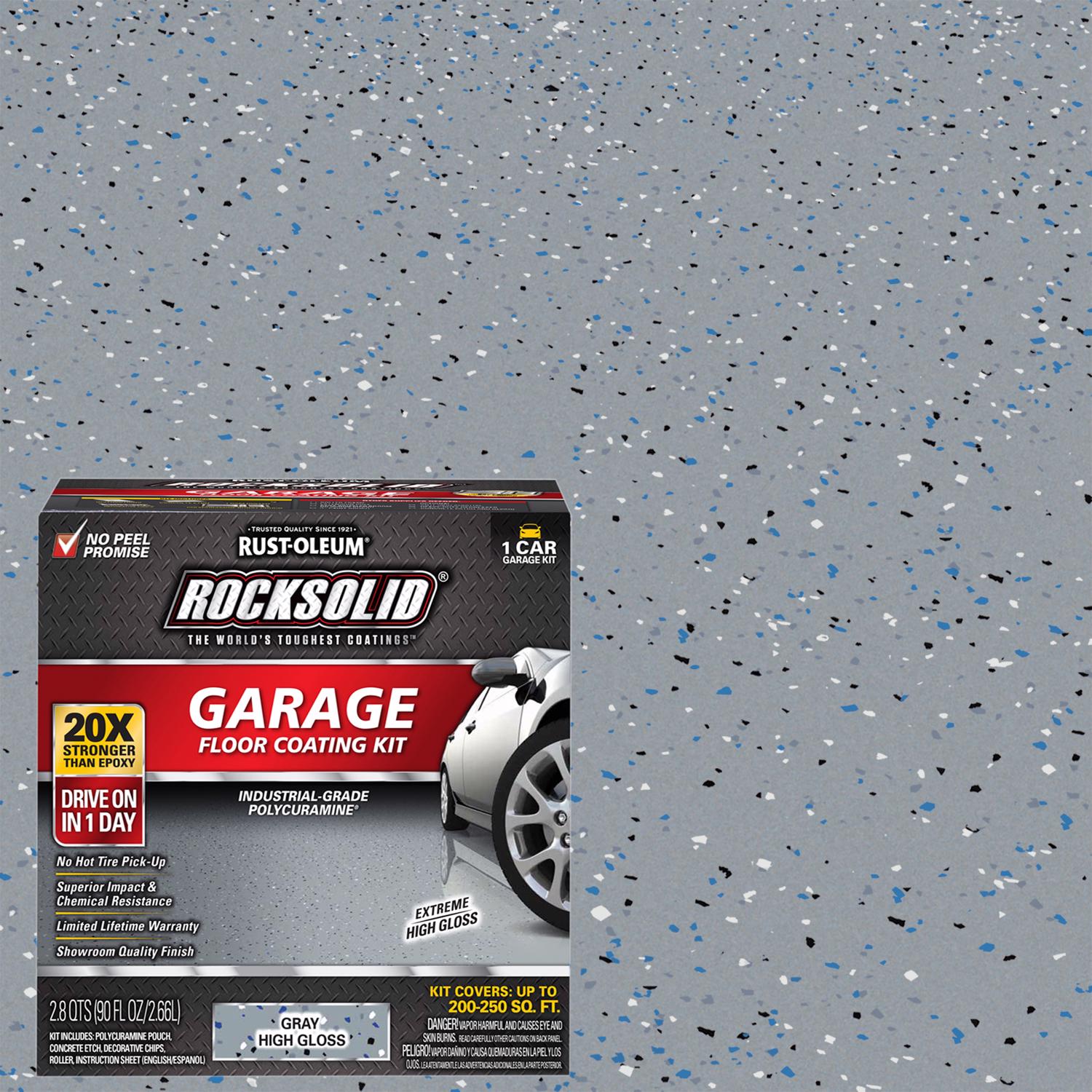 Rust-Oleum RockSolid Gray Garage Floor Coating Kit 76 oz