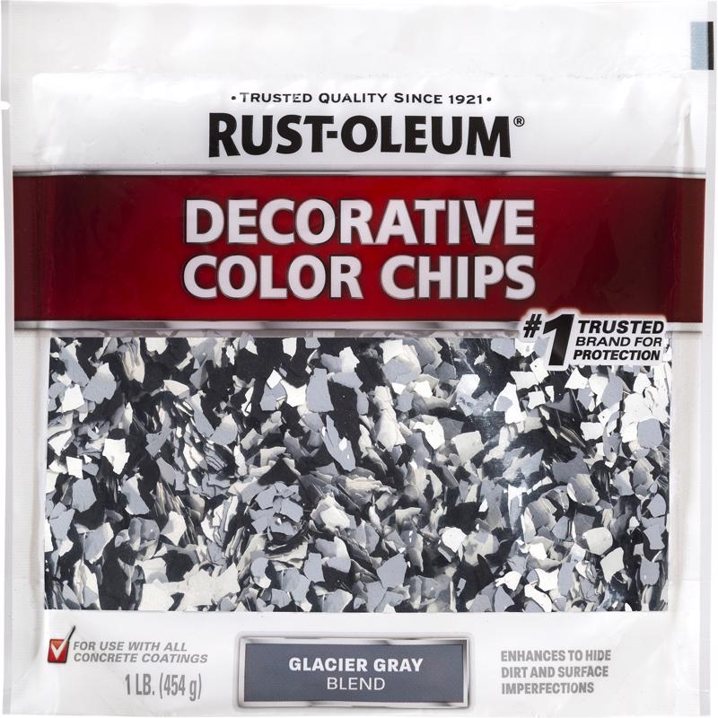 RUST-OLEUM - Rust-Oleum EpoxyShield Indoor and Outdoor Glacier Gray Blend Decorative Color Chips 1 lb