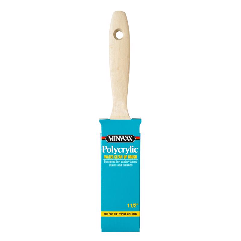 MINWAX - Minwax Polycrylic 1-1/2 in. Flat Paint Brush