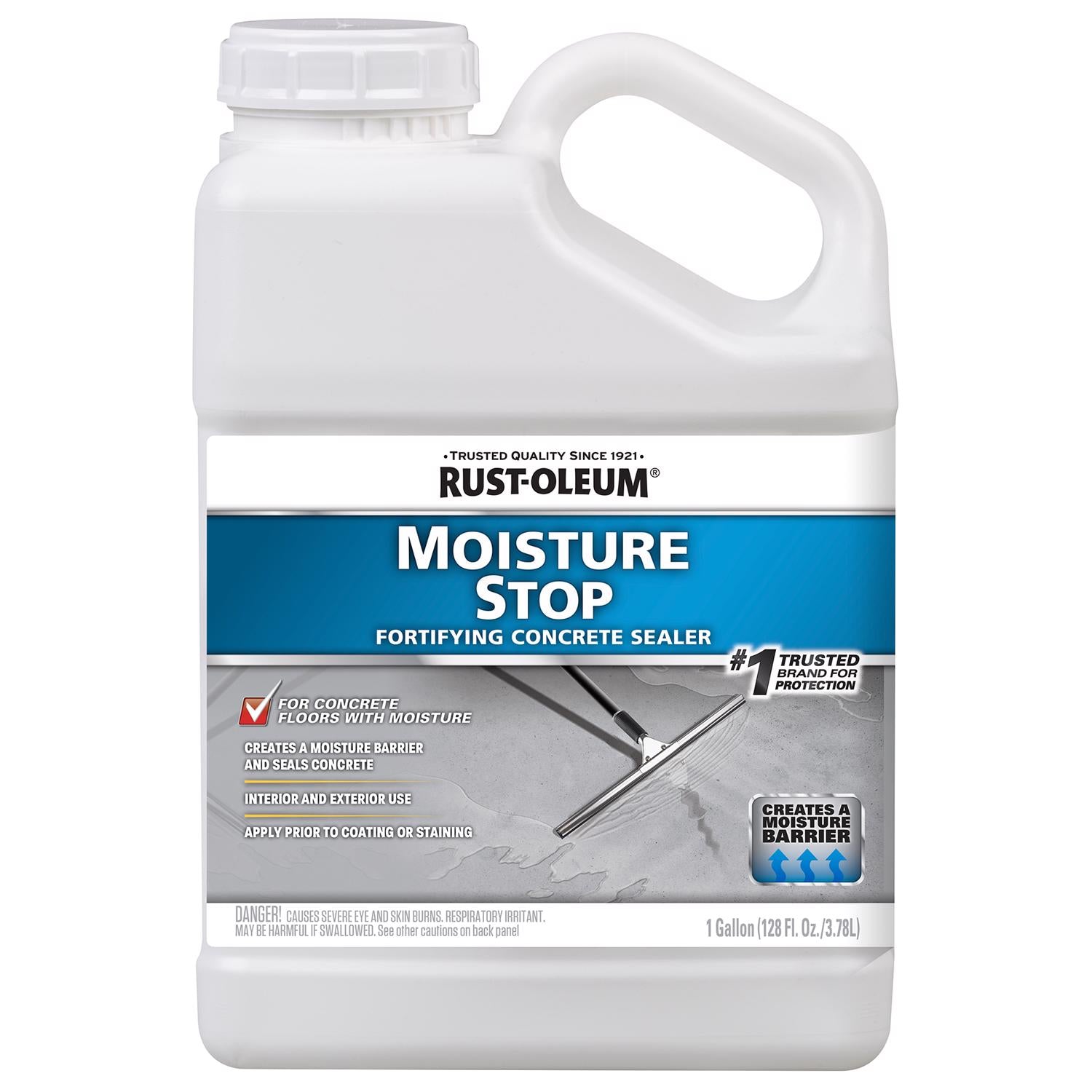 Rust-Oleum Moisture Stop Fortifying Clear Water-Based Sealer 1 gal - Case of 4