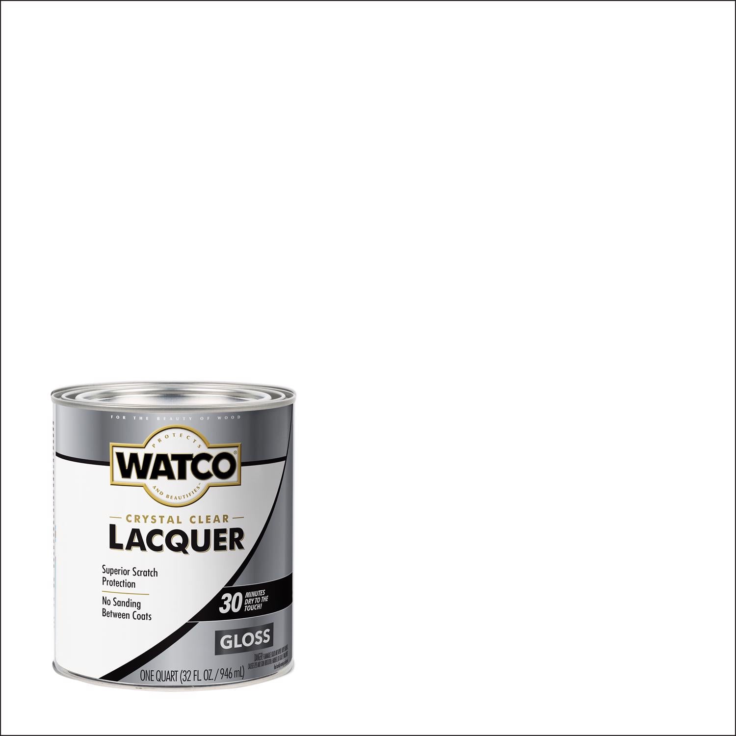 WATCO Gloss Clear Oil-Based Lacquer 1 qt - Case of 2