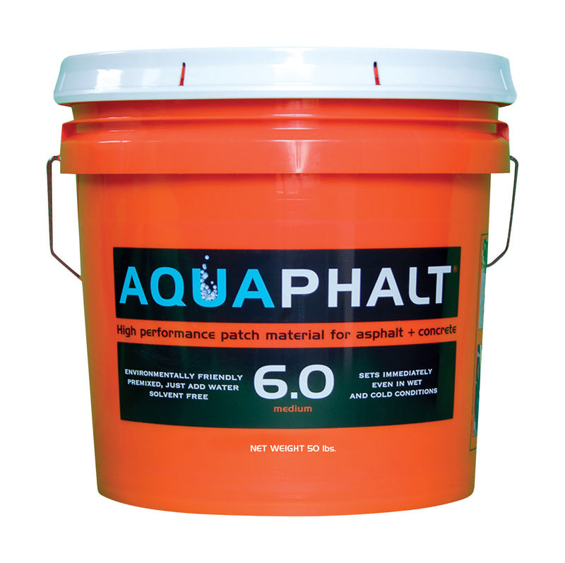 AQUAPHALT - Aquaphalt 6.0 Black Water-Based Asphalt and Concrete Patch 3.5 gal