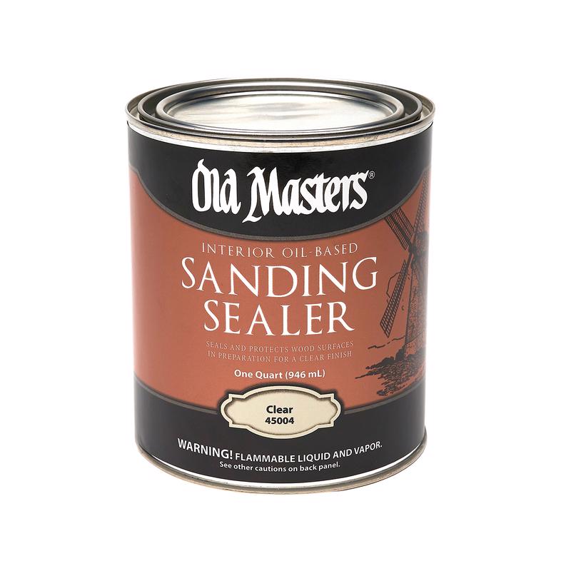 OLD MASTERS - Old Masters Low Satin Clear Oil-Based Sanding Sealer 1 qt - Case of 4