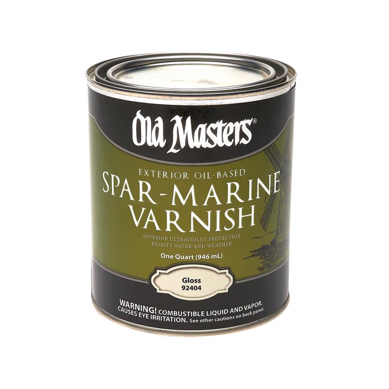 OLD MASTERS - Old Masters Gloss Clear Oil-Based Marine Spar Varnish 1 qt - Case of 4