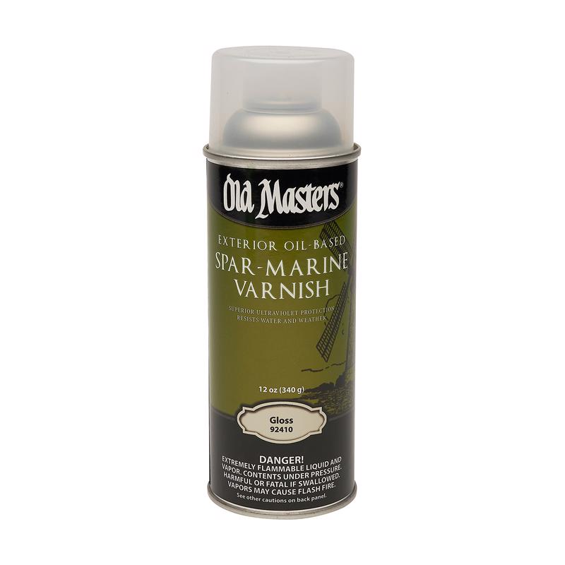 OLD MASTERS - Old Masters Gloss Clear Oil-Based Marine Spar Varnish Spray 12 oz