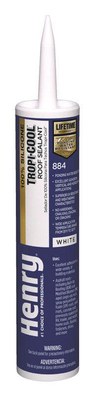 HENRY - Henry Tropic-Cool 884 White Silicone Sealant 10 oz