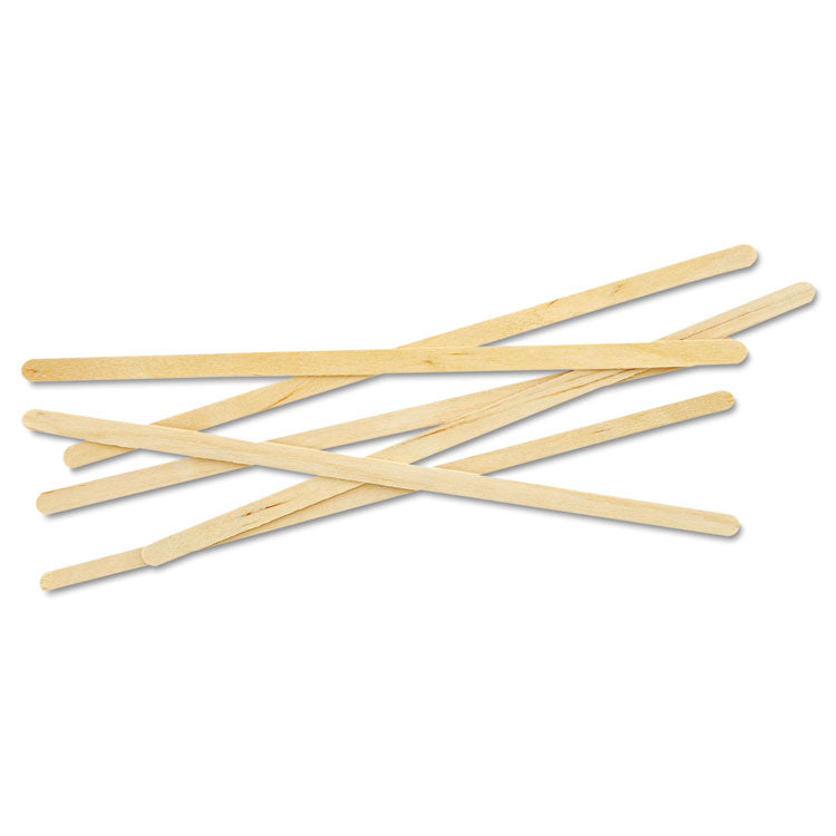 Eco-Products - Renewable Wooden Stir Sticks, 7", 1,000/Pack, 10 Packs/Carton