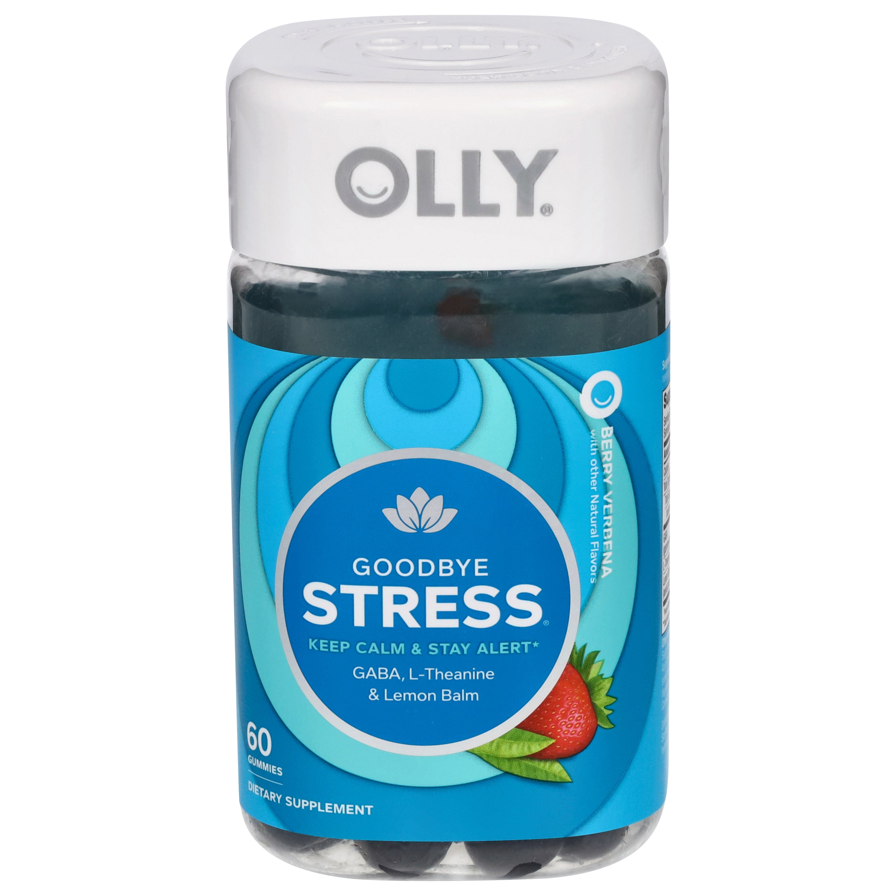 Olly Goodbye Berry Verbena Stress 60 Gummies - Case of 1