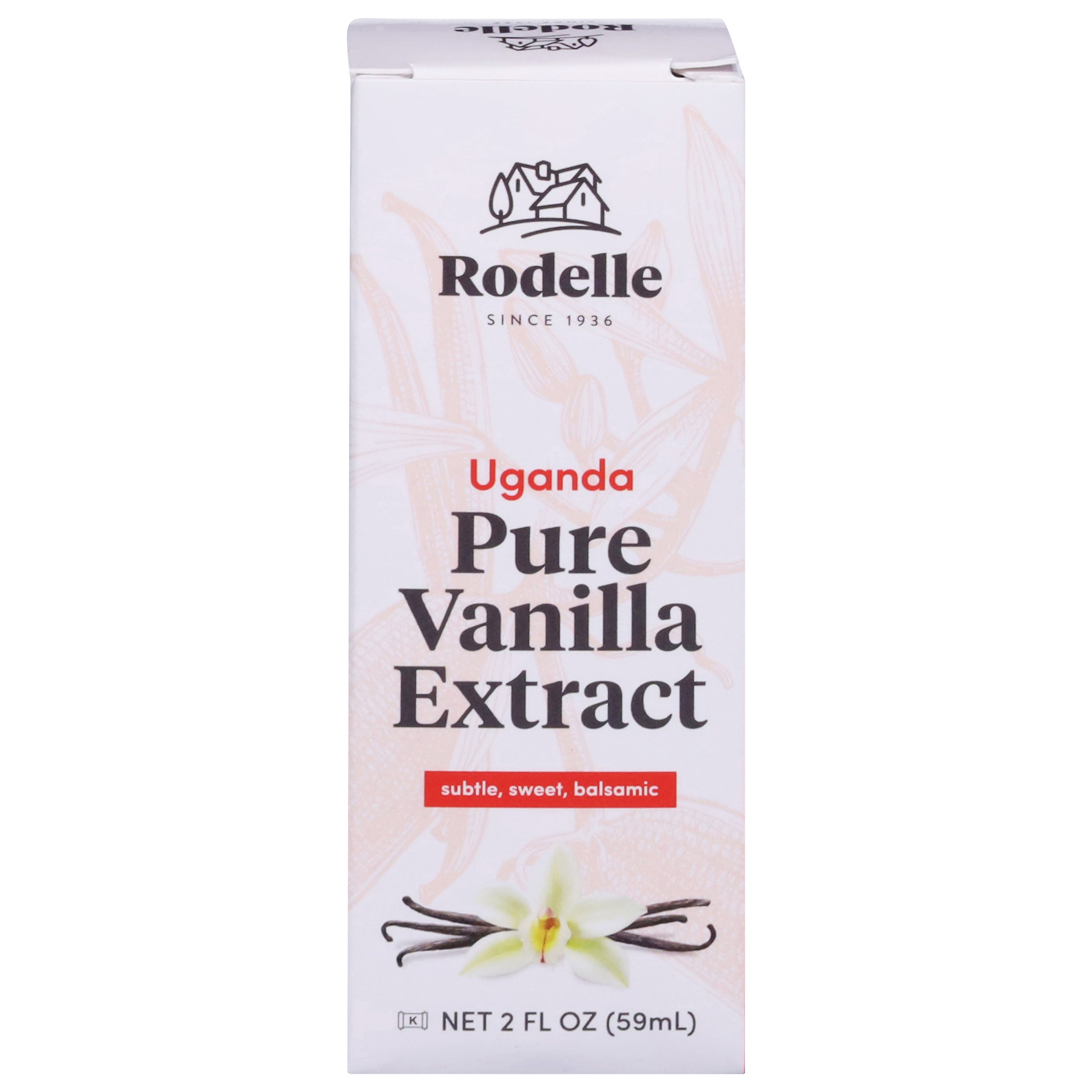 Rodelle Uganda Pure Vanilla Extract 2 fl oz - Case of 6