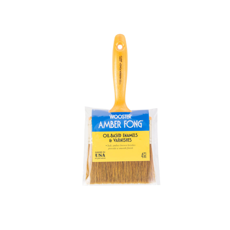 WOOSTER - Wooster Amber Fong 4 in. Flat Oil-Based Paint Brush