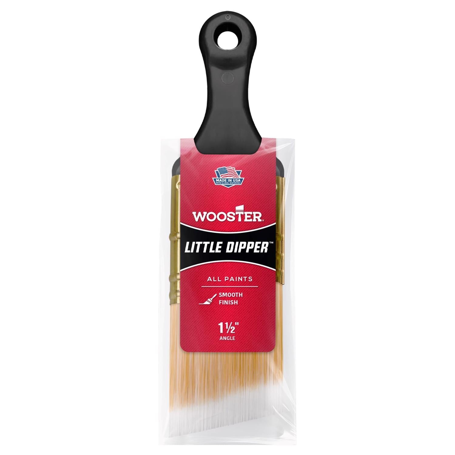 Wooster Little Dipper 1-1/2 in. Soft Angle Paint Brush - Case of 25