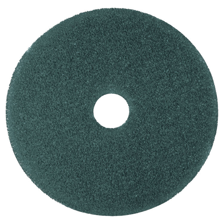 3M - Low-Speed High Productivity Floor Pads 5300, 13" Diameter, Blue, 5/Carton