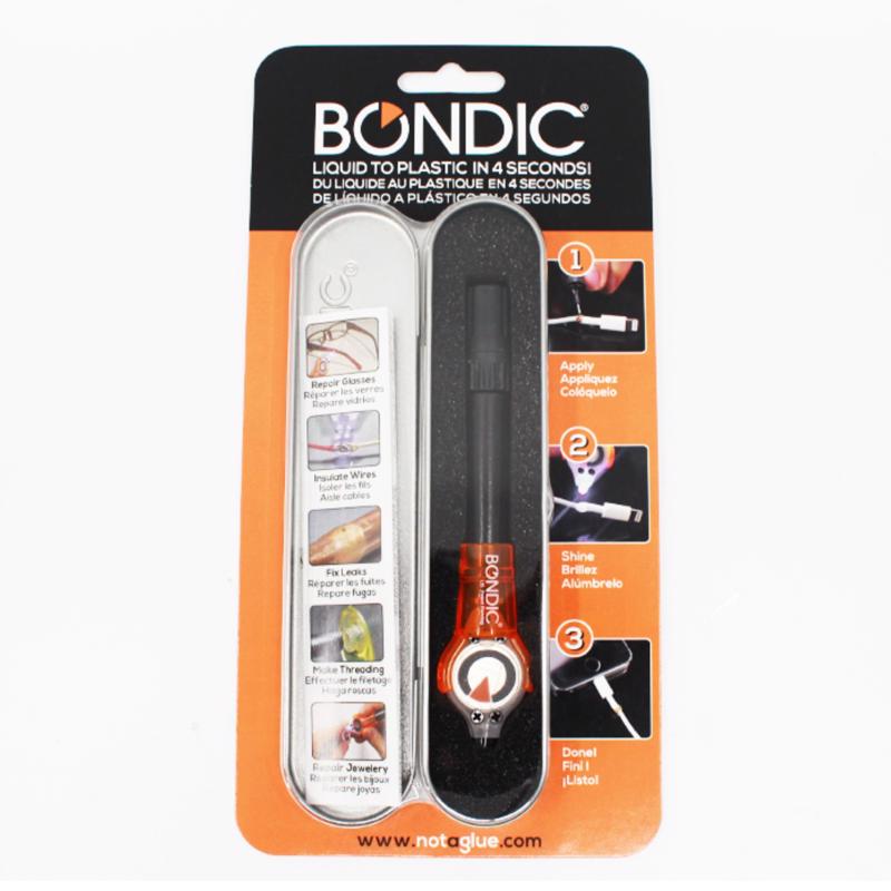 BONDIC - Bondic Medium Strength Clear Liquid Plastic Welder Starter Kit 4 gm