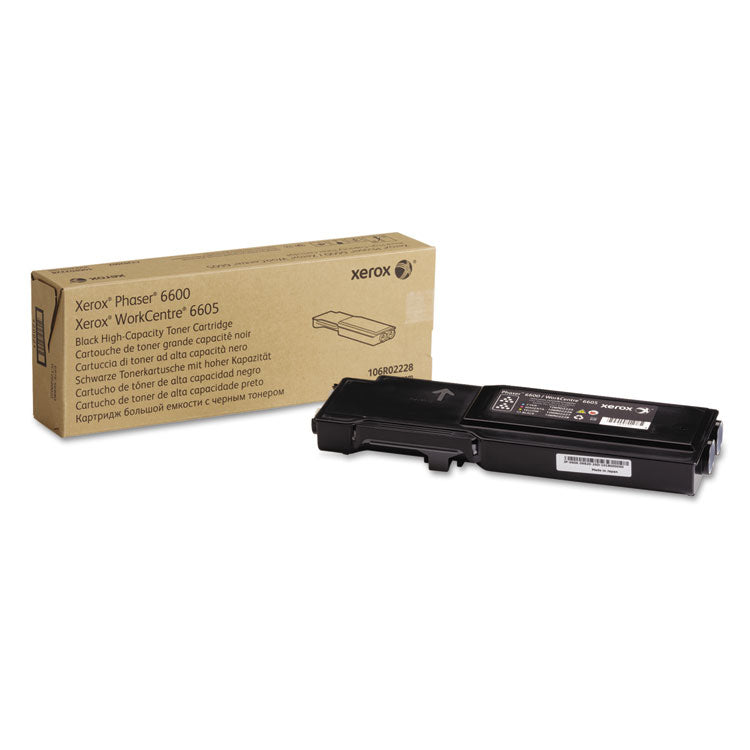 Xerox - 106R02228 High-Yield Toner, 8,000 Page-Yield, Black