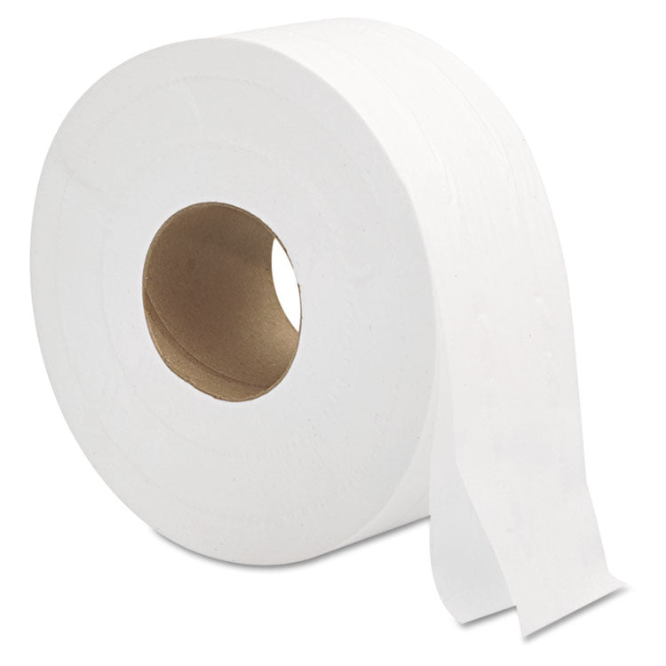 General Supply - Jumbo Roll Bath Tissue, Septic Safe, 2-Ply, White, 3.3" x 700 ft, 12/Carton