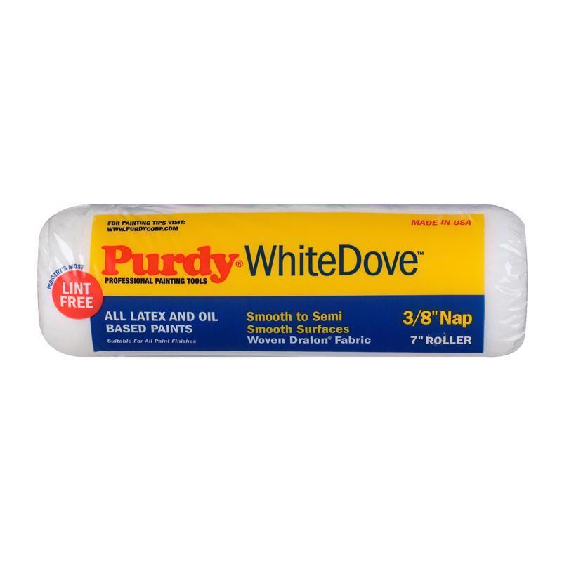 PURDY - Purdy White Dove Woven Fabric 7 in. W X 3/8 in. Paint Roller Cover 1 pk