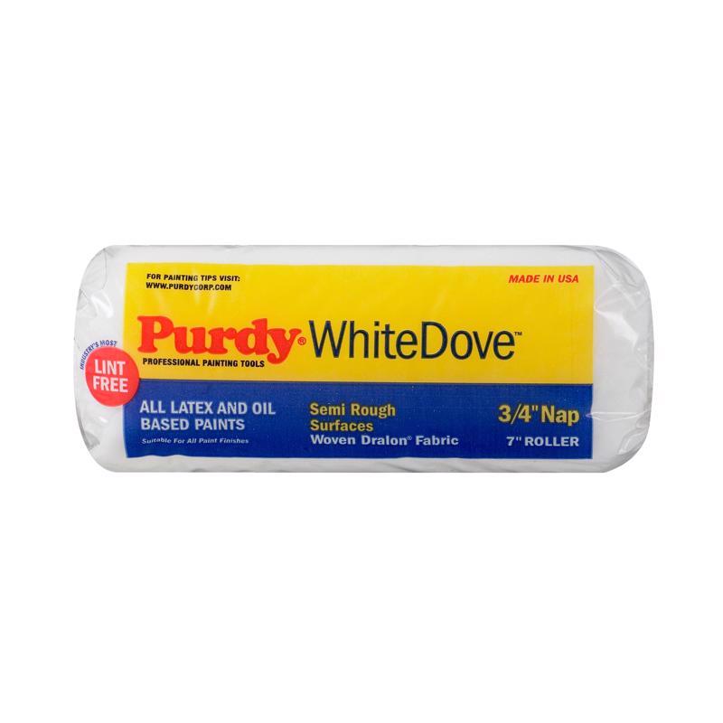 PURDY - Purdy White Dove Woven Fabric 7 in. W X 3/4 in. Paint Roller Cover 1 pk