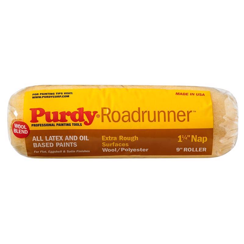 PURDY - Purdy Roadrunner Polyester 9 in. W X 1-1/4 in. Regular Paint Roller Cover 1 pk - Case of 12