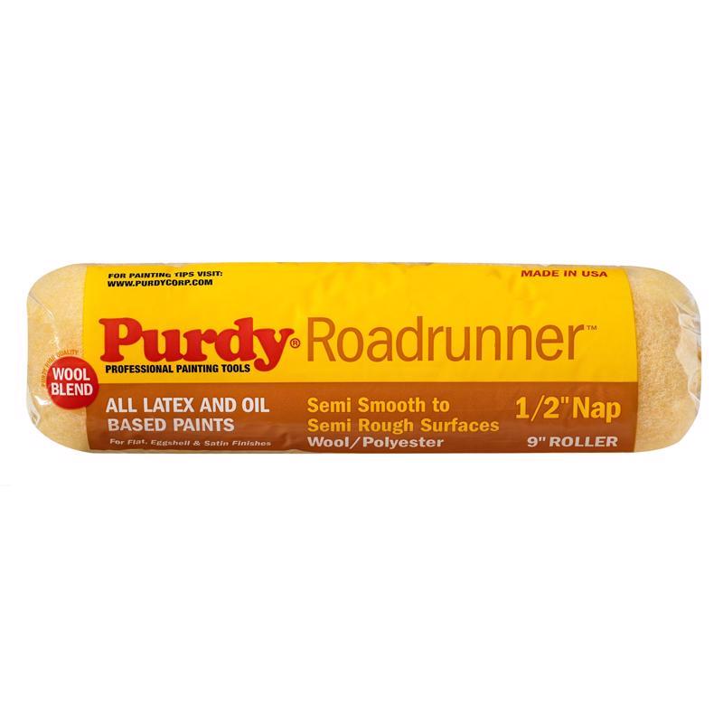 PURDY - Purdy Roadrunner Polyester 9 in. W X 1/2 in. Regular Paint Roller Cover 1 pk - Case of 15