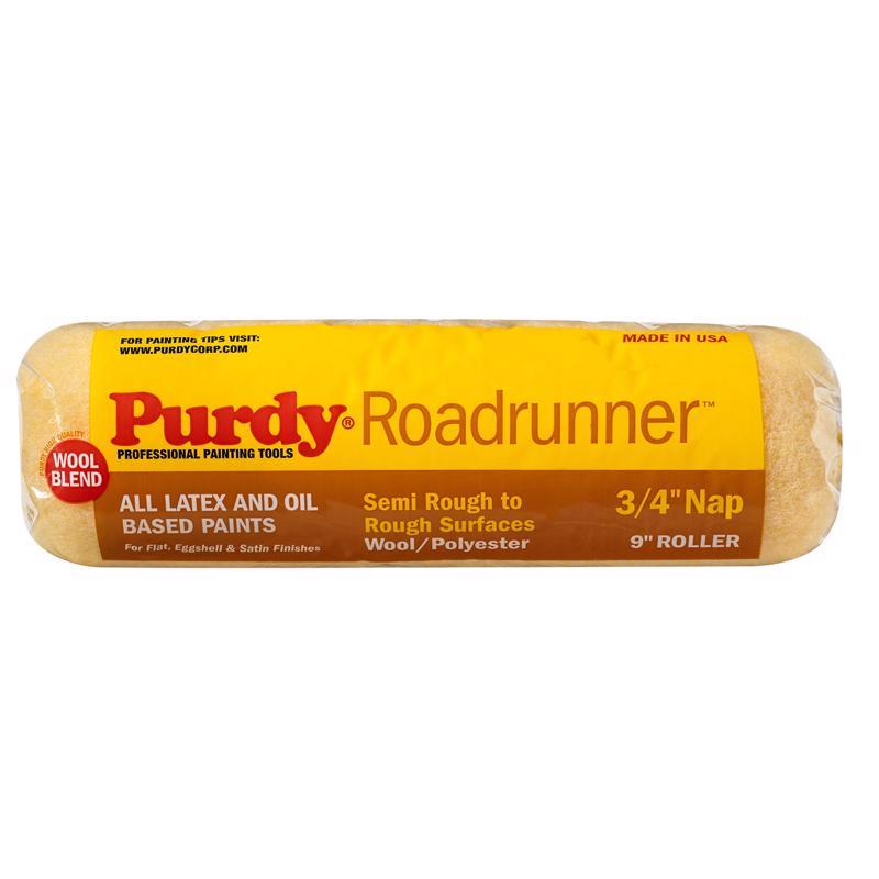 PURDY - Purdy Roadrunner Polyester 9 in. W X 3/4 in. Regular Paint Roller Cover 1 pk - Case of 15