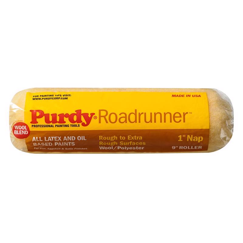 PURDY - Purdy Roadrunner Polyester 9 in. W X 1 in. Regular Paint Roller Cover 1 pk - Case of 12