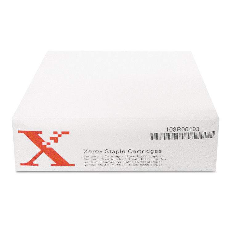 Xerox - 108R00493 Staple Cartridge, 5,000 Staples/Cartridge, 3 Cartridges/Pack