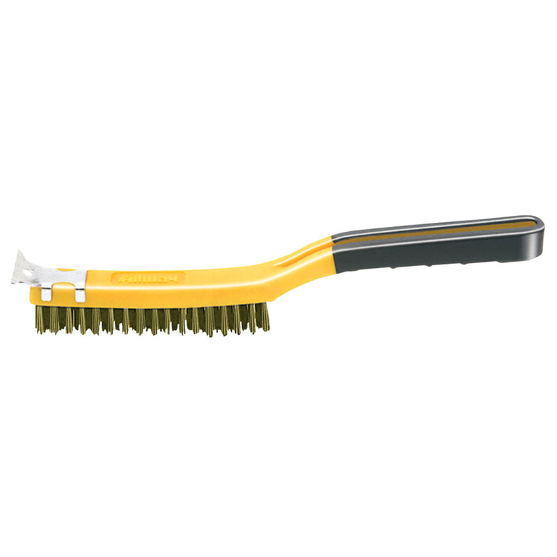 ALLWAY - Allway 14 in. L Brass Wire Brush with Scraper