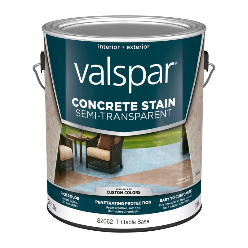 VALSPAR - Valspar Concrete Stain Semi-Transparent Base 4 Concrete Stain 1 gal - Case of 4