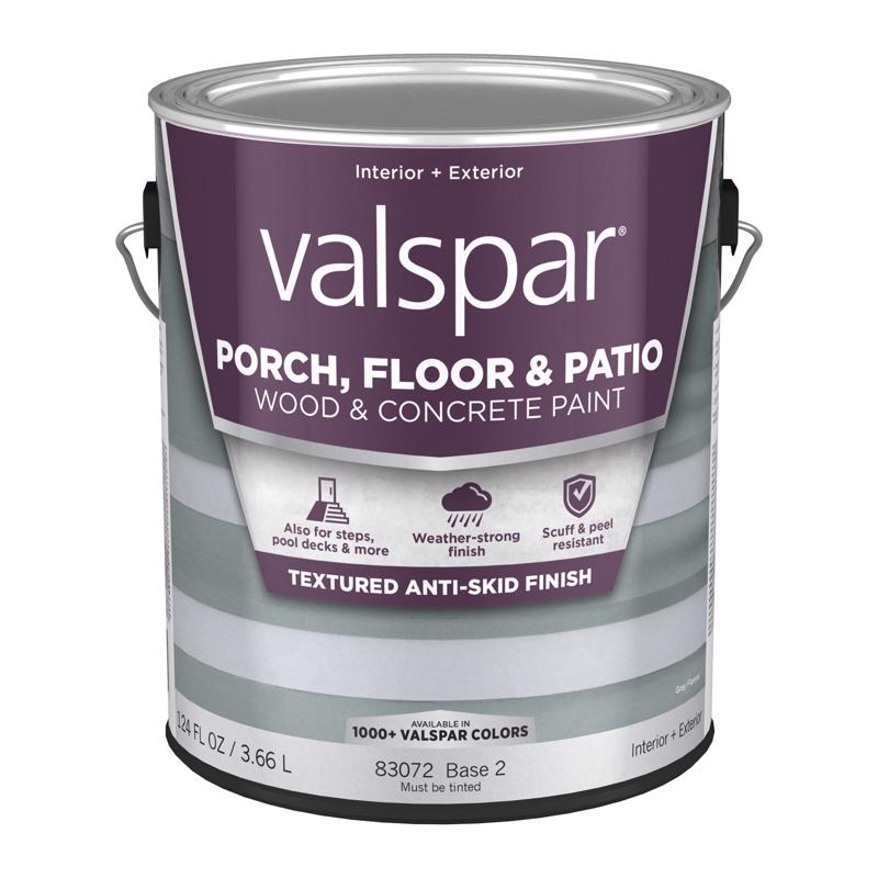 VALSPAR - Valspar Porch, Floor & Patio Anti-Skid Base 2 Floor Paint 1 gal - Case of 4