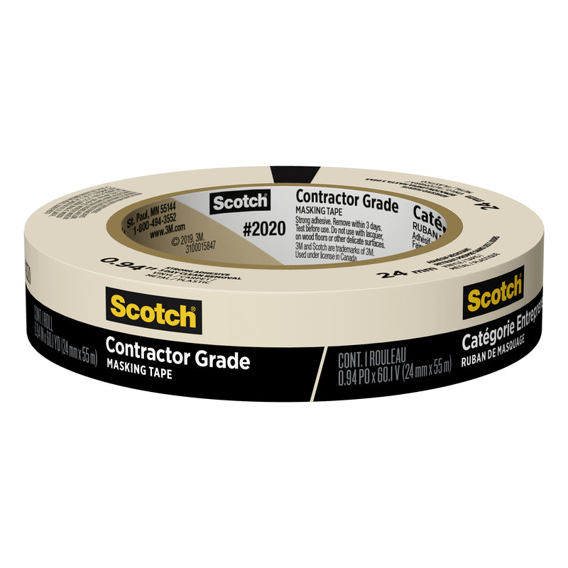 SCOTCH - Scotch Contractor Grade .94 in. W X 60.1 yd L Beige Medium Strength Masking Tape 1 pk