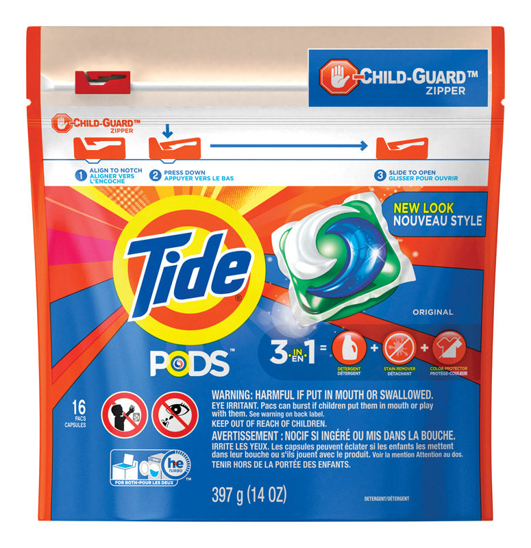 TIDE - Tide Original Scent Laundry Detergent Pod 16 ct