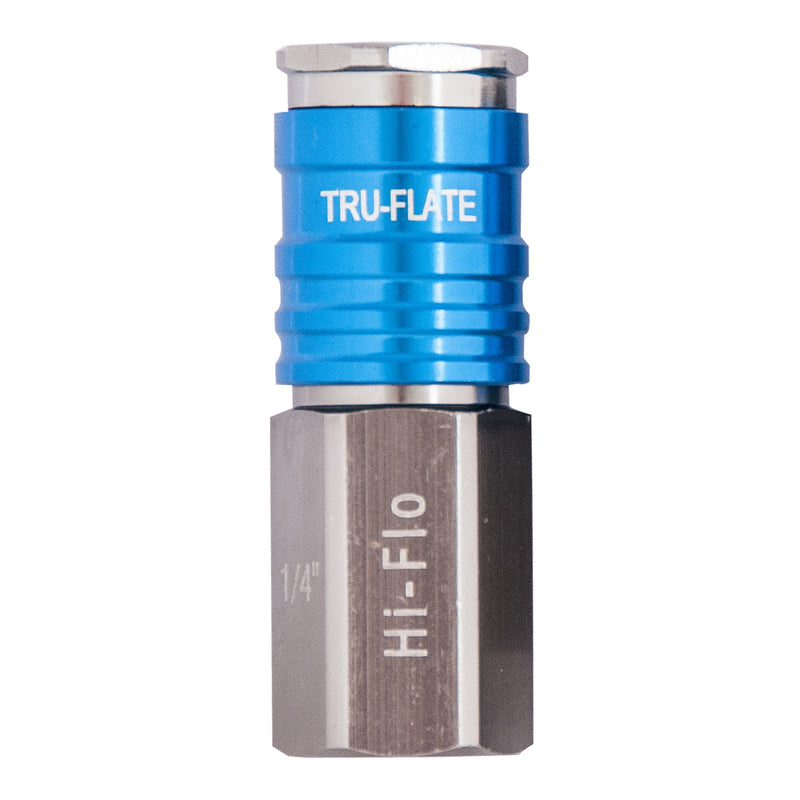 TRU-FLATE - Tru-Flate HI FLO Aluminum Coupler 1/4 in. Female 1 pc