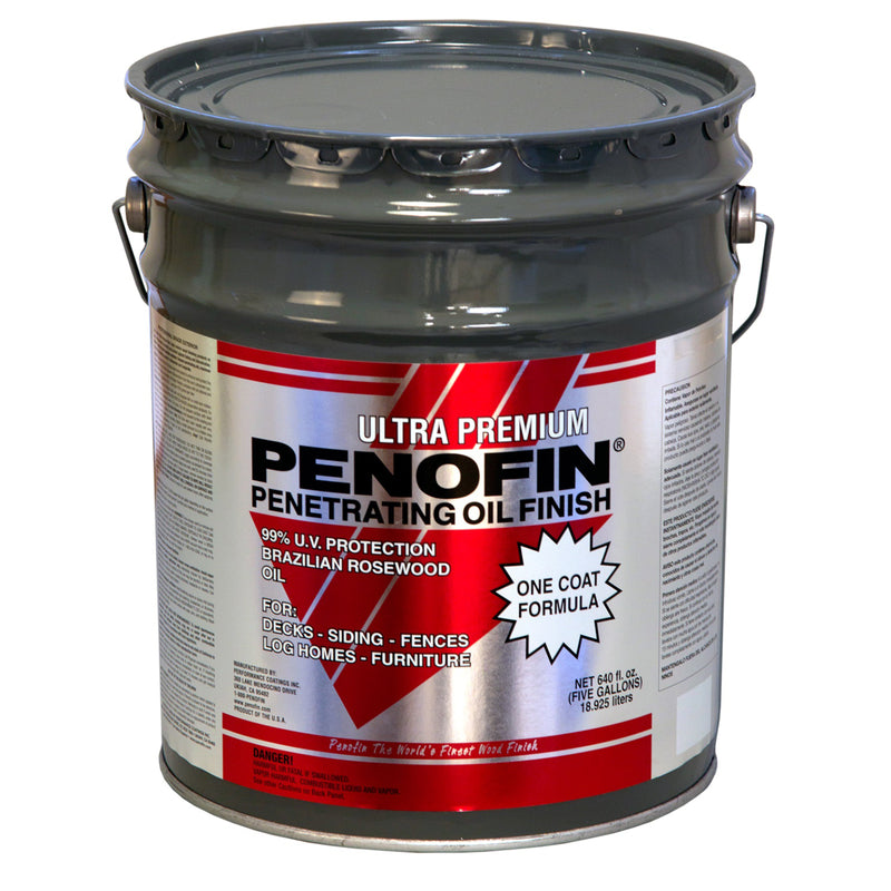 PENOFIN - Penofin Ultra Premium Transparent Cedar Oil-Based Penetrating Wood Stain 5 gal [F1MCM5G]