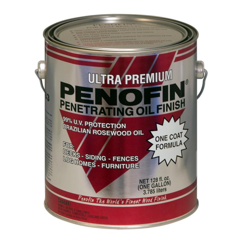PENOFIN - Penofin Ultra Premium Transparent Cedar Oil-Based Penetrating Wood Stain 1 gal - Case of 4
