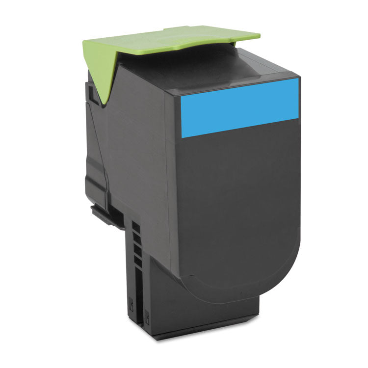 Lexmark - 70C1HC0 Return Program High-Yield Toner, 3,000 Page-Yield, Cyan