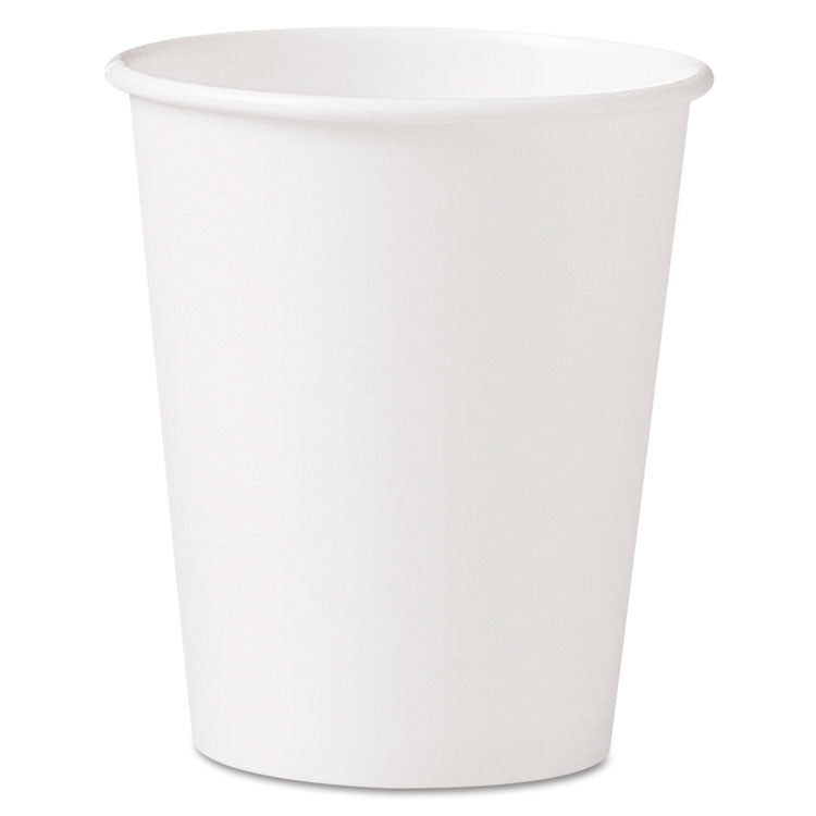 Dart - Polycoated Hot Paper Cups, 10 oz, White, 50 Sleeve, 20 Sleeves/Carton