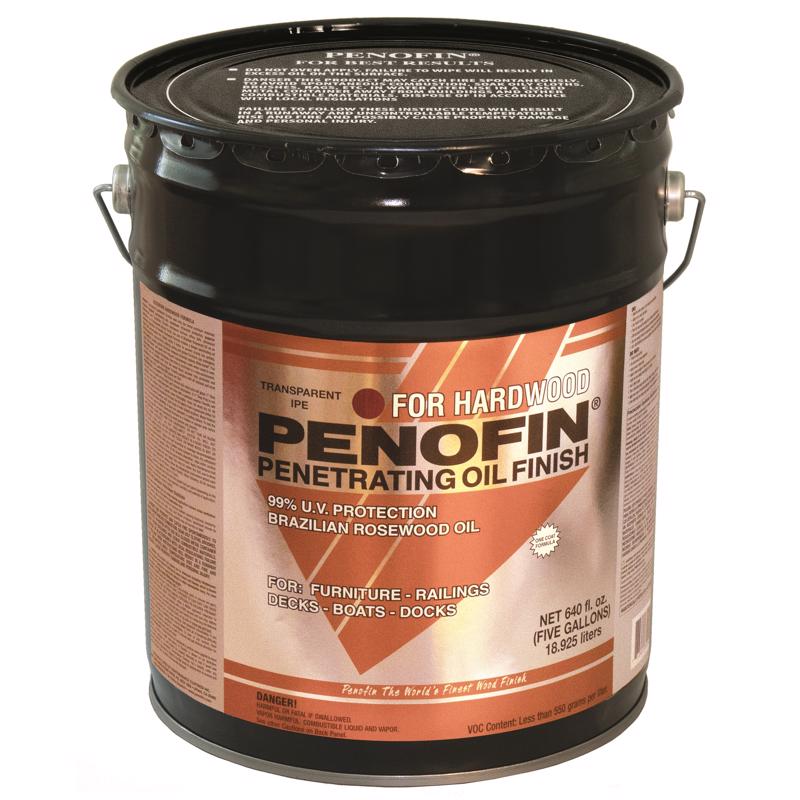 PENOFIN - Penofin Transparent IPE Oil-Based Penetrating Hardwood Stain 5 gal [F3XHI5G]