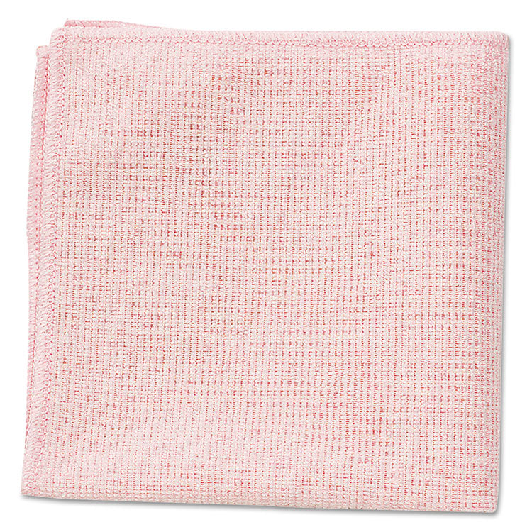 Rubbermaid Commercial - Microfiber Cleaning Cloths, 16 x 16, Pink, 24/Pack (8946436)