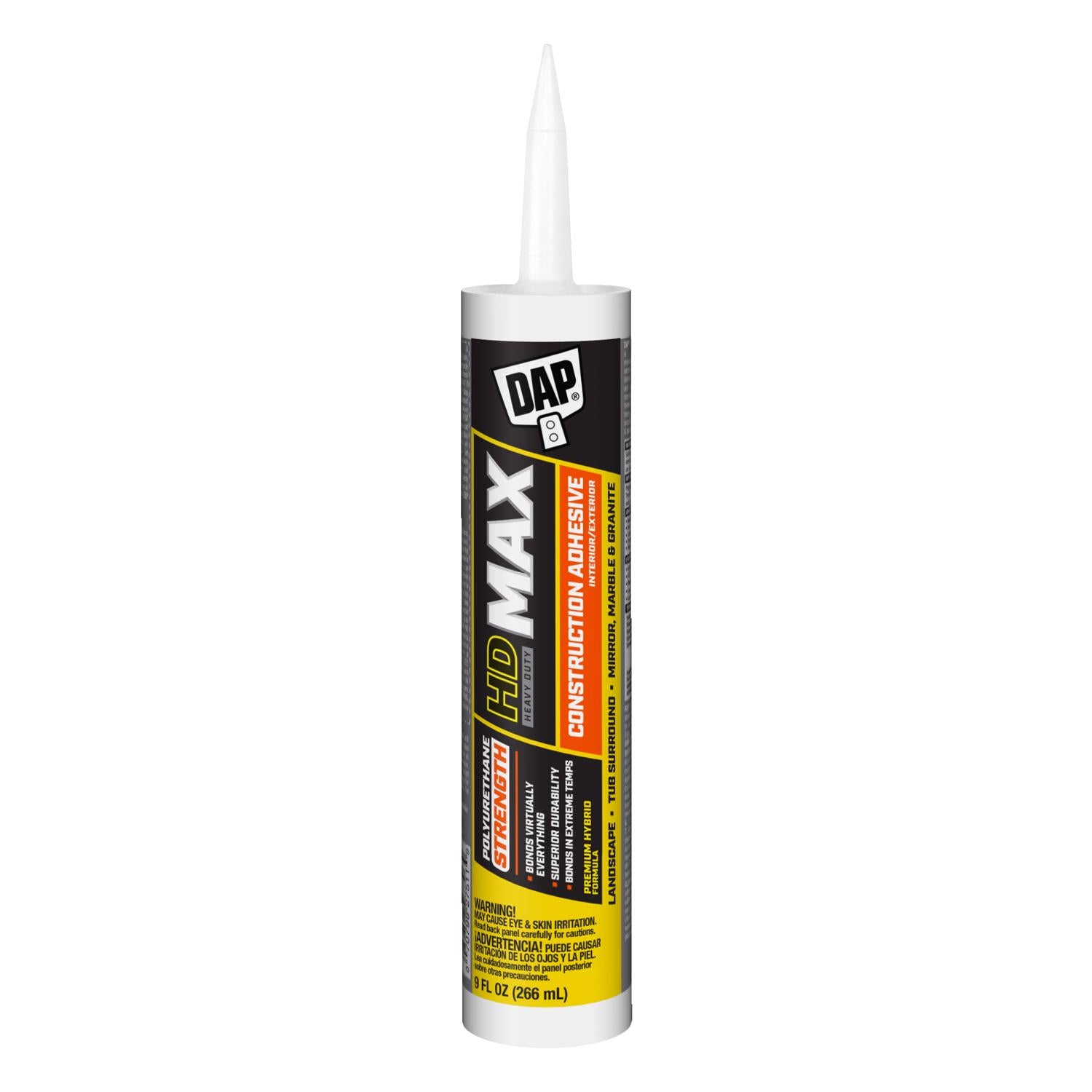 DAP HD Max Polyurethane Construction Adhesive 9 oz - Case of 12