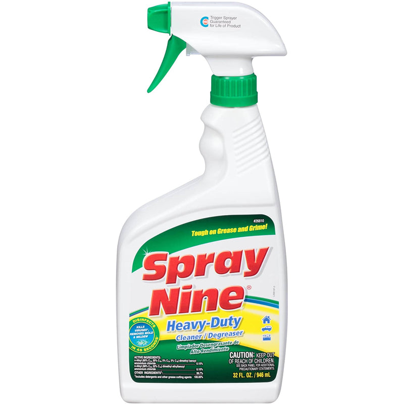 SPRAY NINE - Spray Nine No Scent Cleaner and Degreaser 32 oz Spray - Case of 12