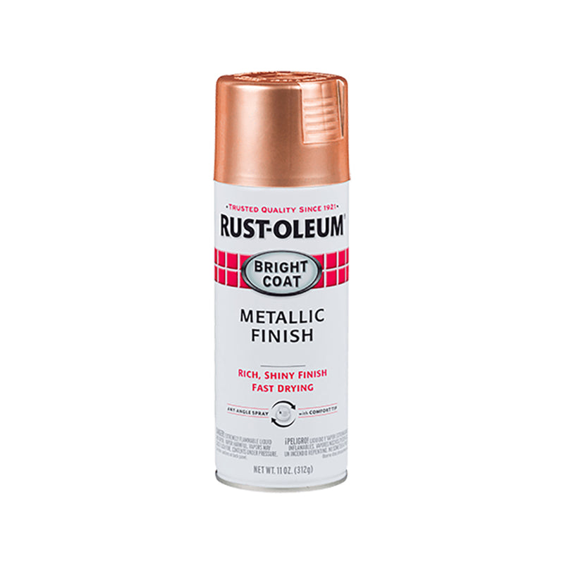 STOPS RUST - Rust-Oleum Bright Coat Gloss Copper Spray Paint 11 oz - Case of 6