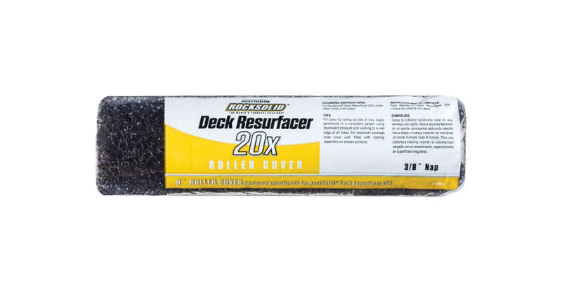 ROCKSOLID - Rust-Oleum RockSolid Deck Resurfacer Honeycomb 9 in. W X 3/8 in. Paint Roller Cover 1 pk