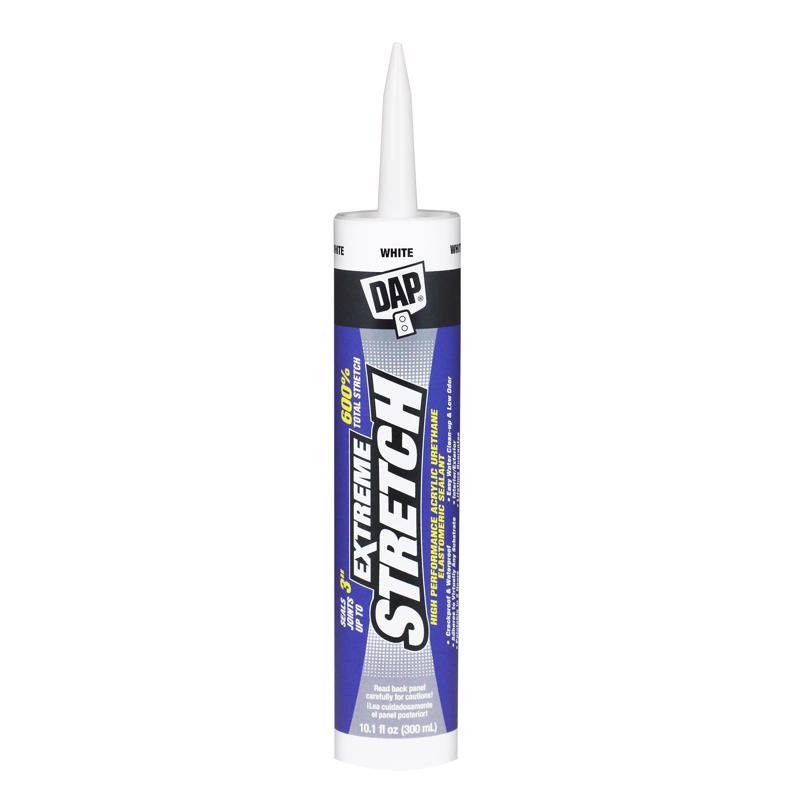 DAP - DAP Extreme Stretch White Acrylic Urethane Windows/Doors/Seal/Paint Sealant 10.1 oz - Case of 12