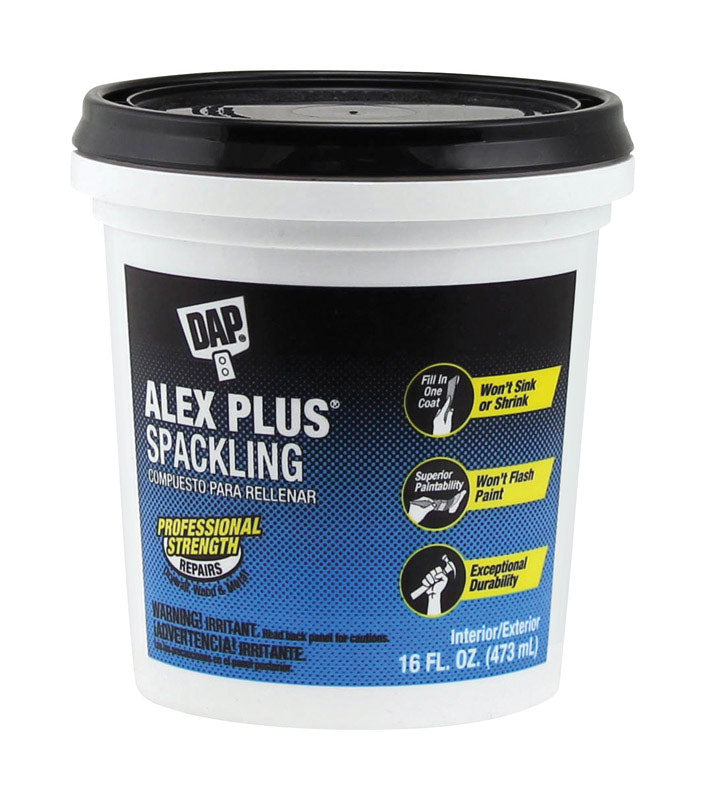 DAP - DAP Alex Plus Ready to Use White Spackling Compound 1 pt - Case of 12
