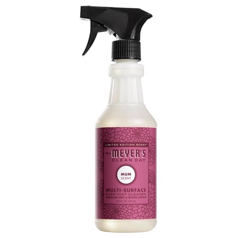 MRS. MEYER'S - Mrs. Meyer's Clean Day Mum Scent Organic Multi-Surface Cleaner Liquid 16 oz - Case of 6