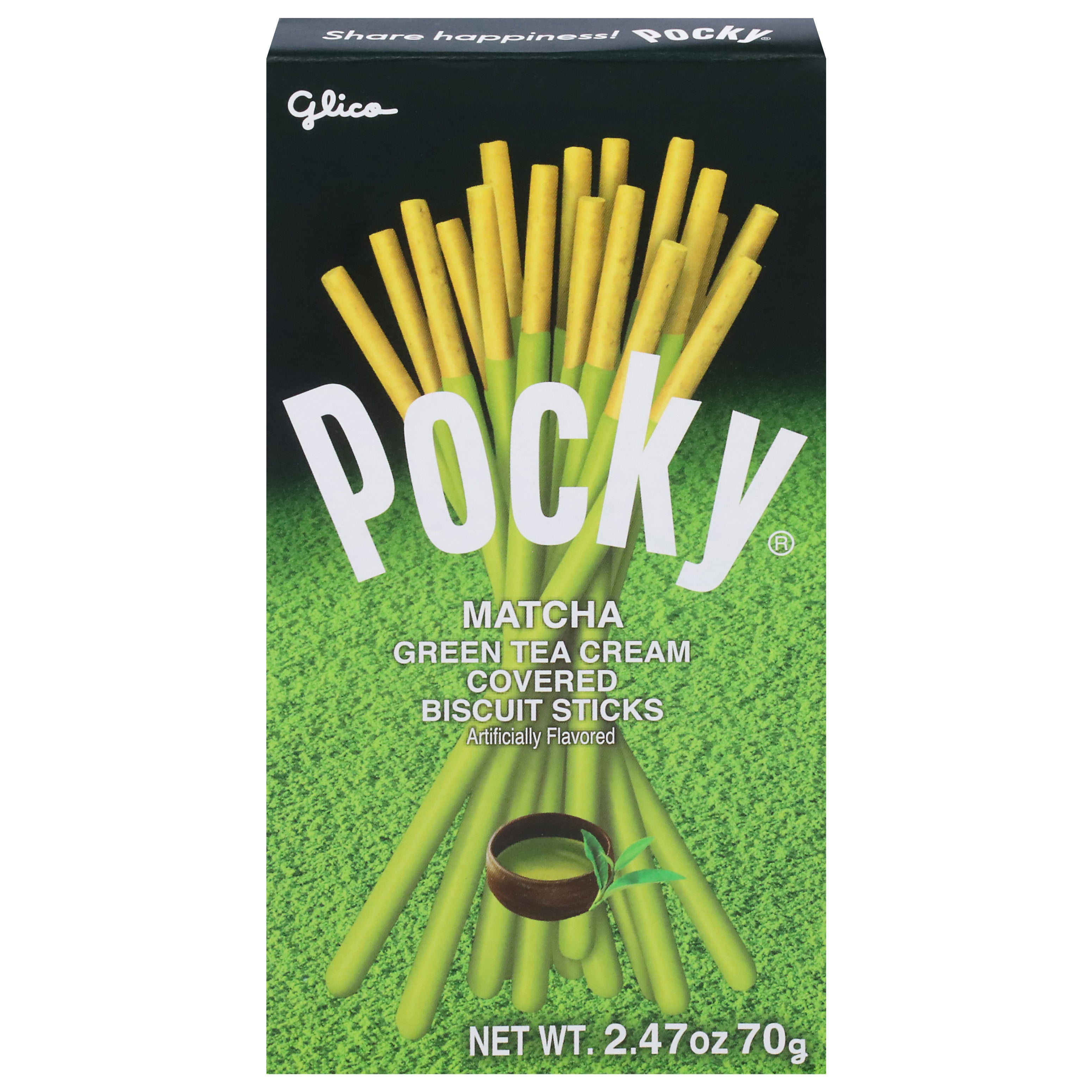 Pocky Matcha Biscuit Sticks 2.47 oz - Case of 10